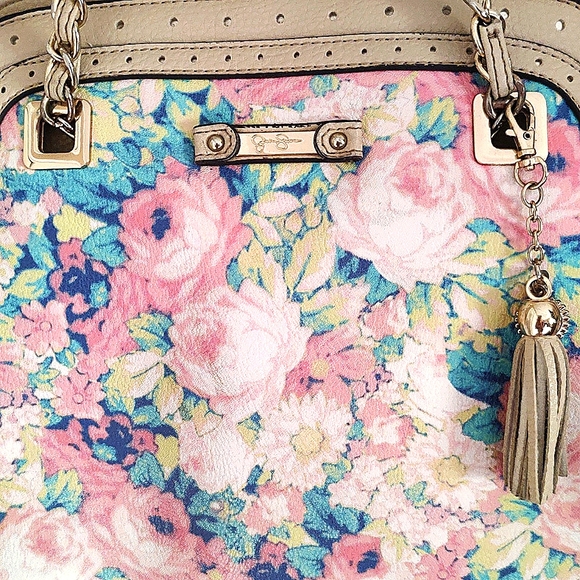 Jessica Simpson Floral Shoulder Bag - Picture 2 of 9